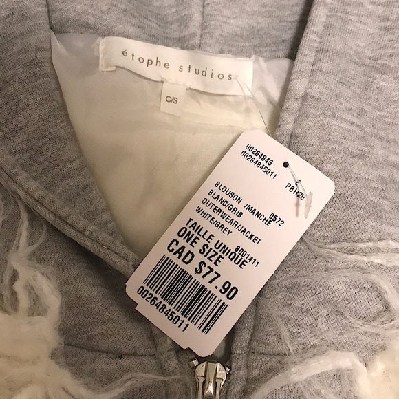 *NEW* Shaggy Faux Fur Coat With Built-In Hoodie - Picture 5 of 7